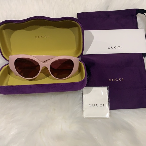 🌸NEW 💯authentic pink GUCCI WOMEN’S sunglasses 🕶 💯 authentic with box. - Picture 3 of 14